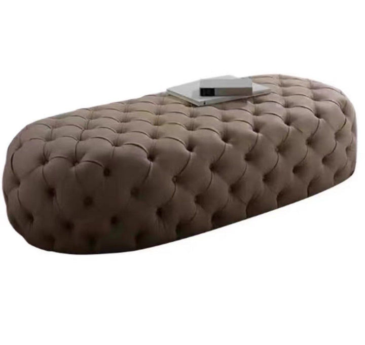 KODIAK Modern Leather Ottoman Bench