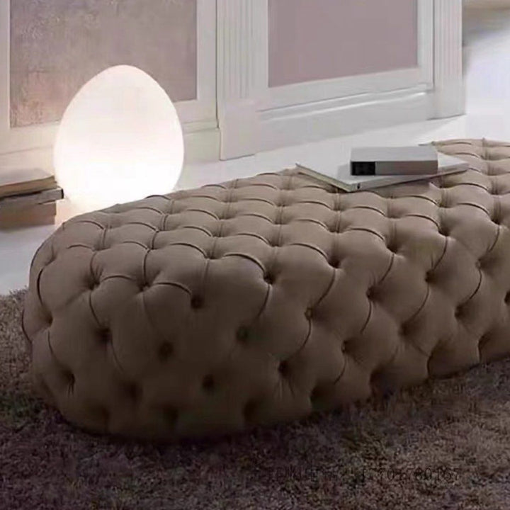KODIAK Modern Leather Ottoman Bench