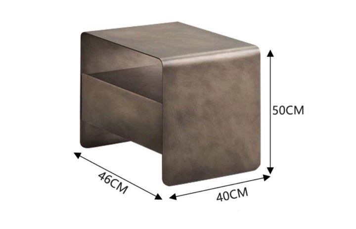 REGINA Modern Metal Bedside Table