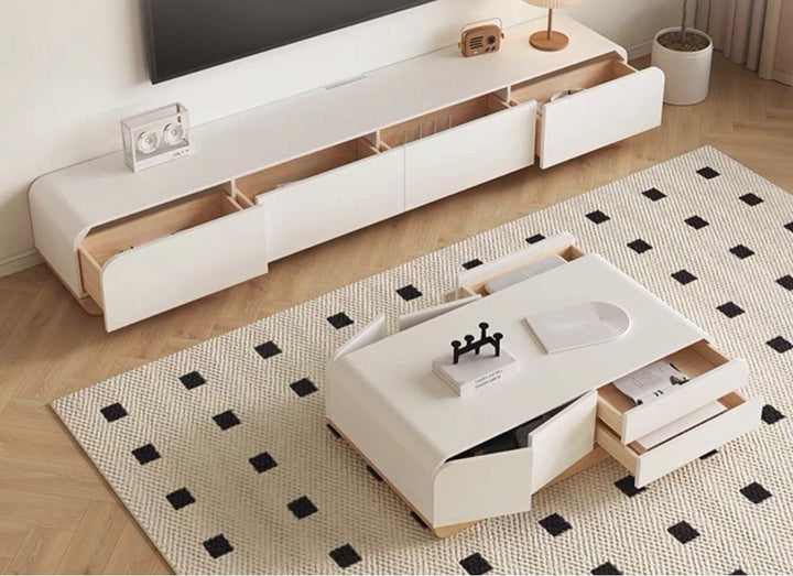 GRAVUS Modern Tv Console Table and Coffee Table