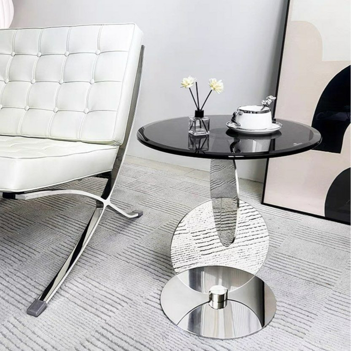 TITUS Modern Glass Side Table