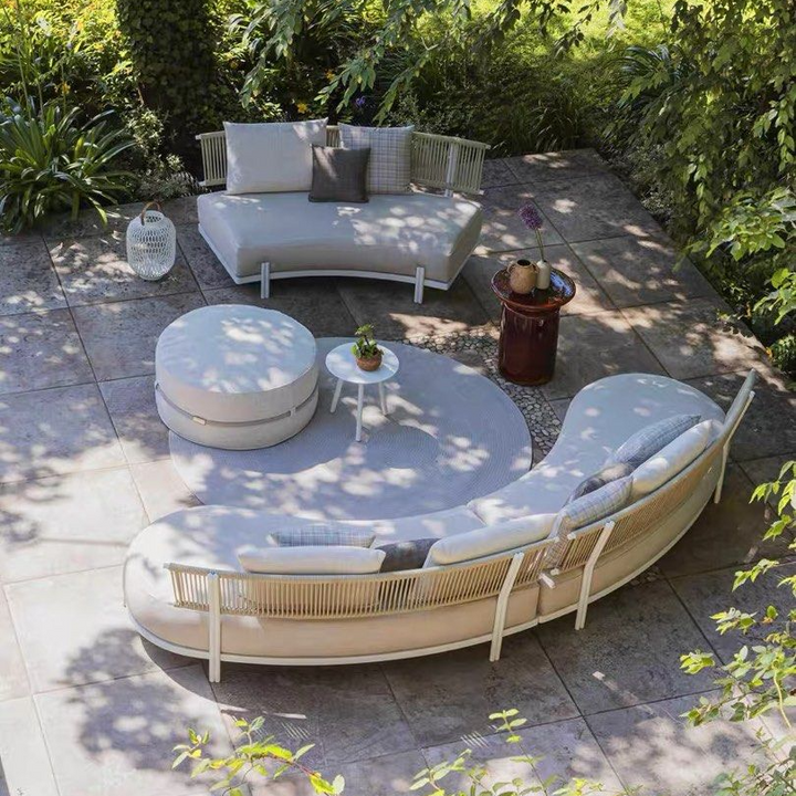 RAYSON Modern Outdoor Rattan Sofa