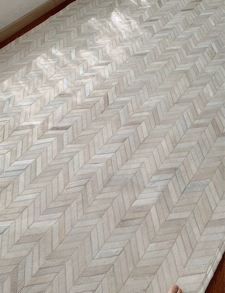 RABASTAN Modern Cowhide Leather Rug