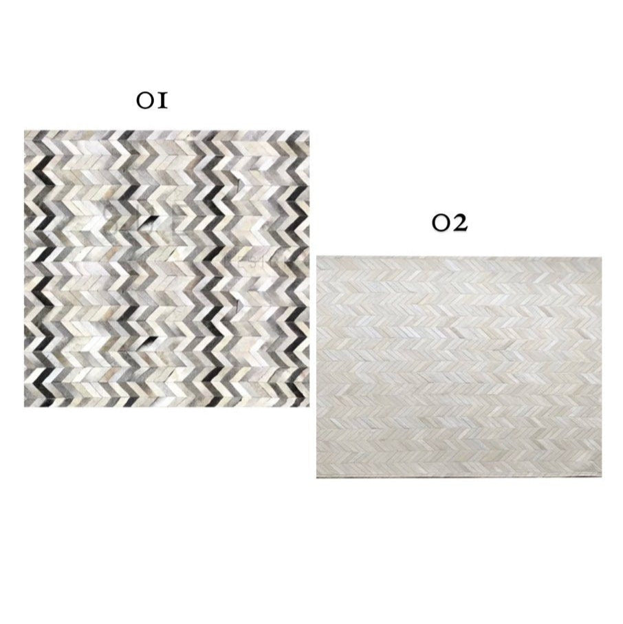 RABASTAN Modern Cowhide Leather Rug