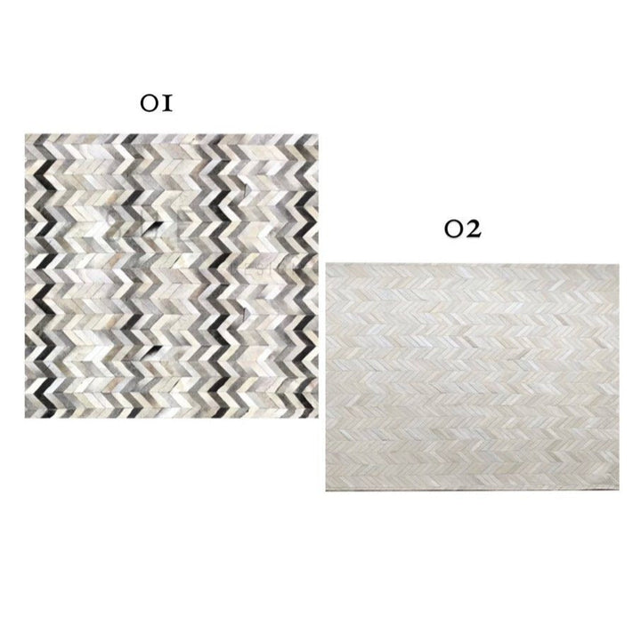 RABASTAN Modern Cowhide Leather Rug