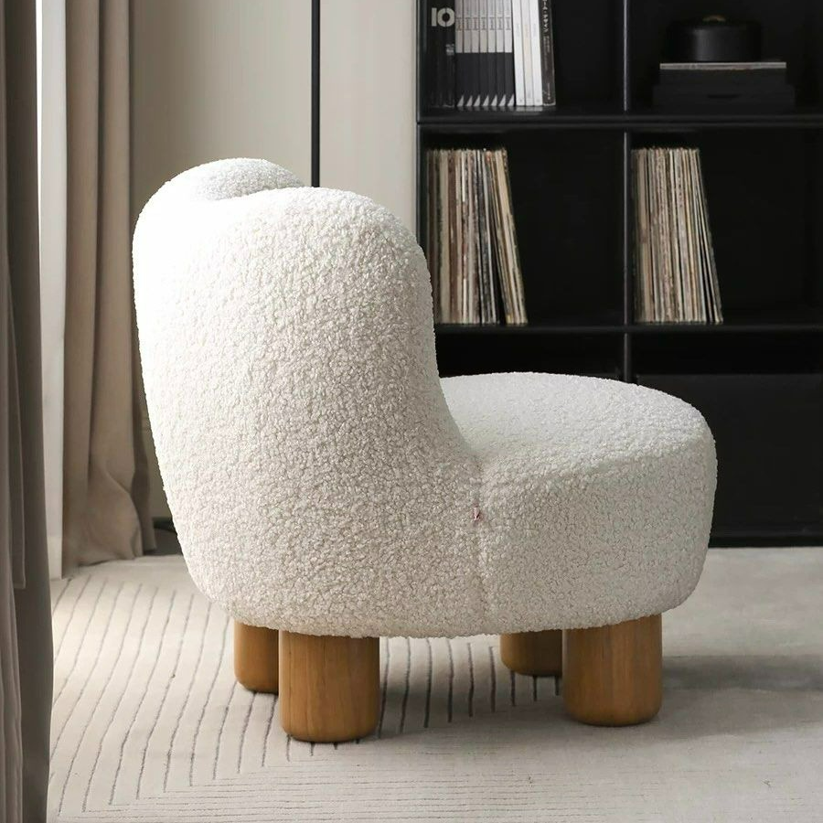 JULIA Japandi Boucle Lounge Chair