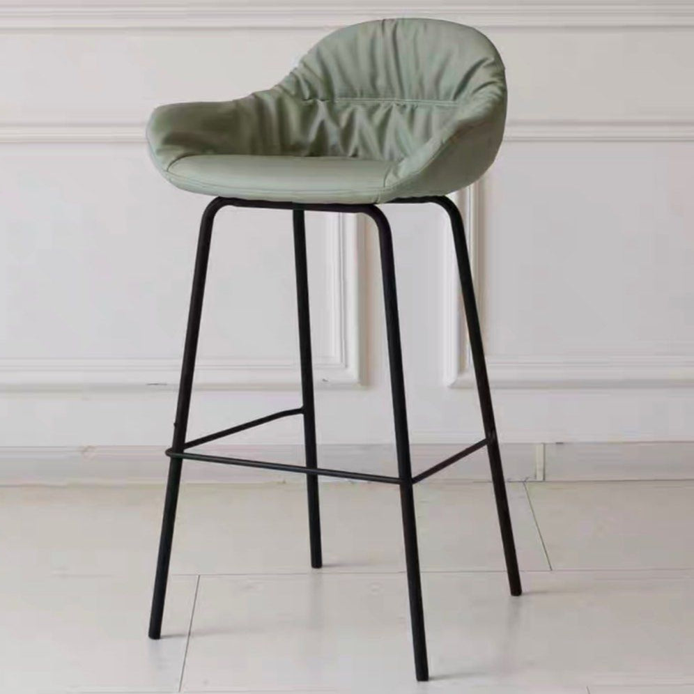 LASTE Modern Leather Bar Stool