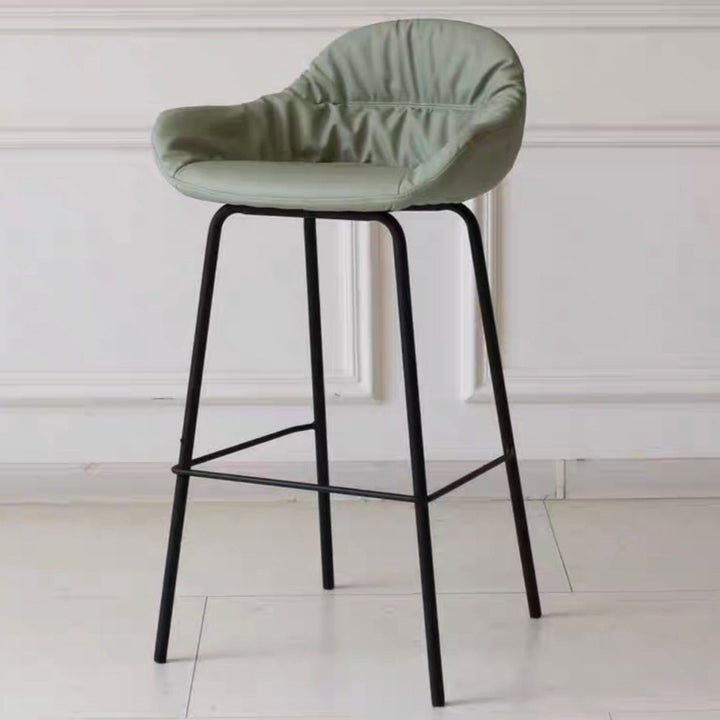 LASTE Modern Leather Bar Stool