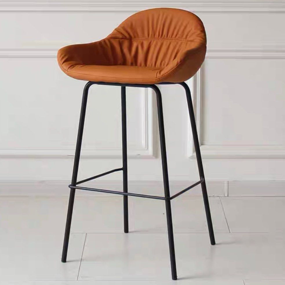 LASTE Modern Leather Bar Stool