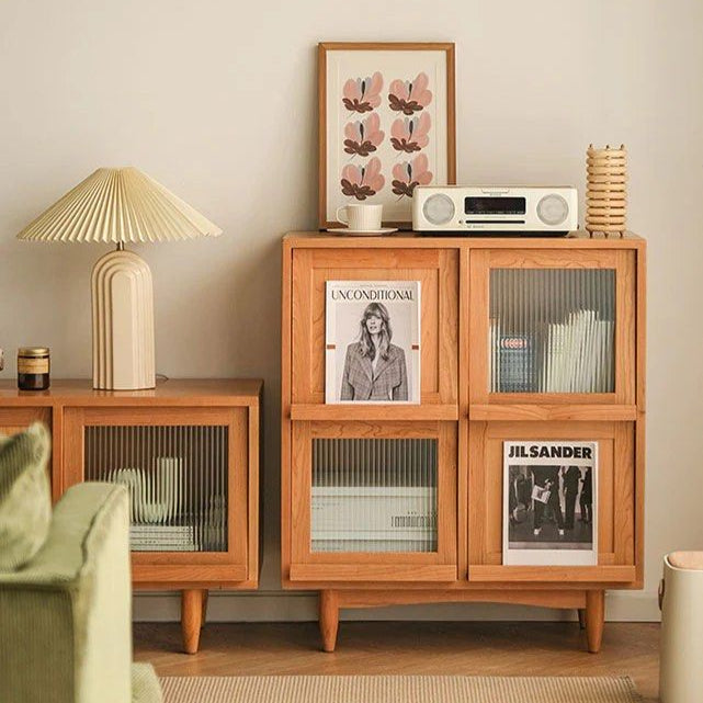 VEMIER Solid Wood Sideboard