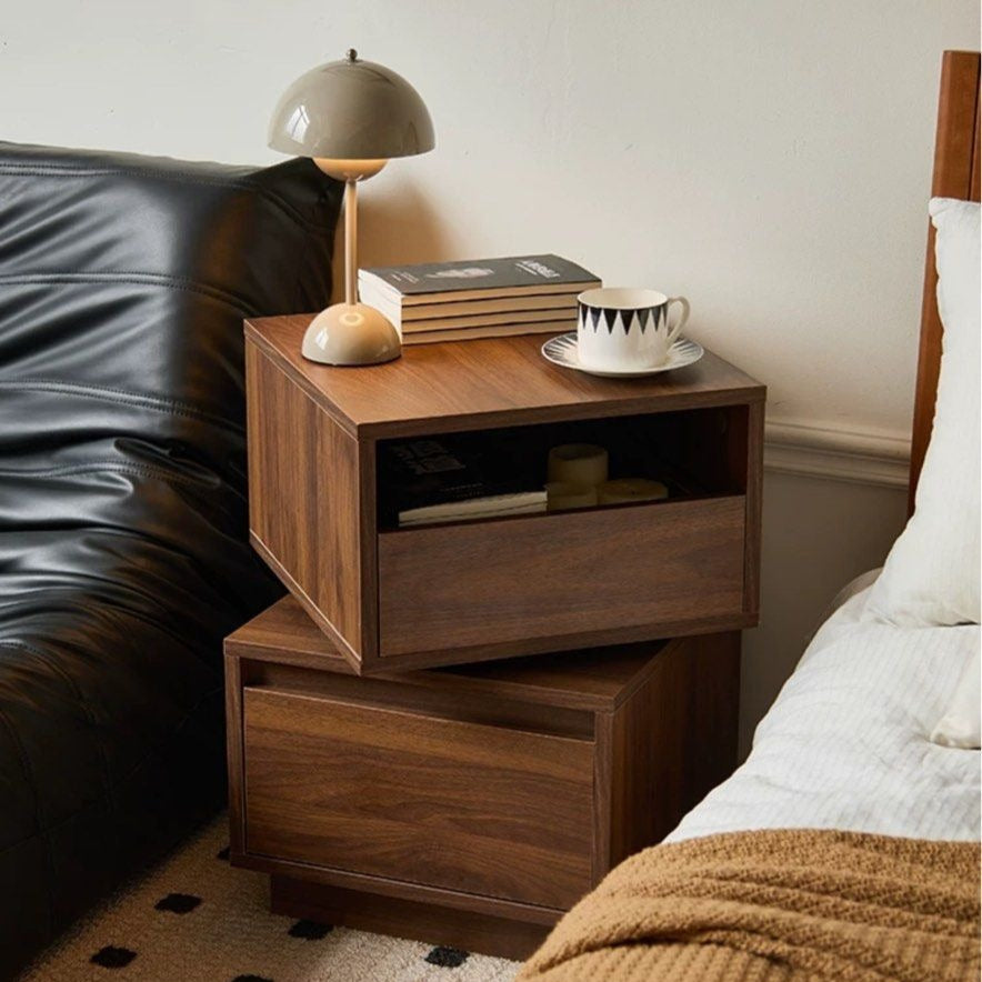 GALE Japandi Rotatable Bedside Table