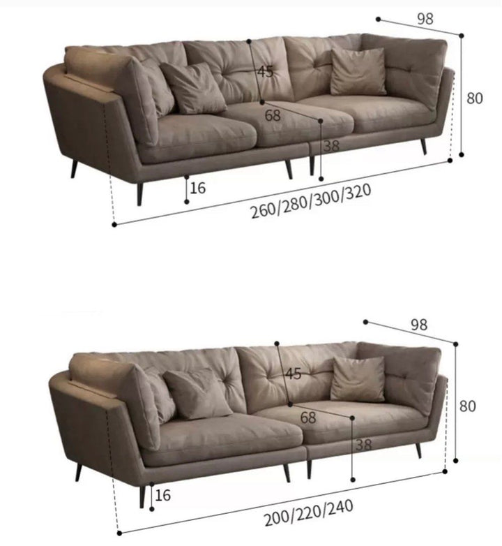 ROVELA Modern Leathaire Sofa