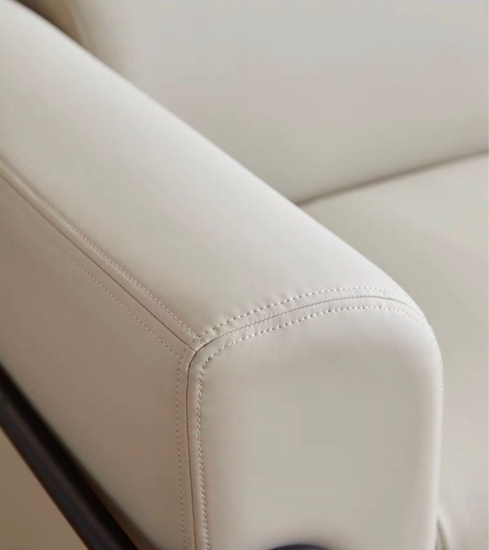 LENOVIA Modern Leather Sofa