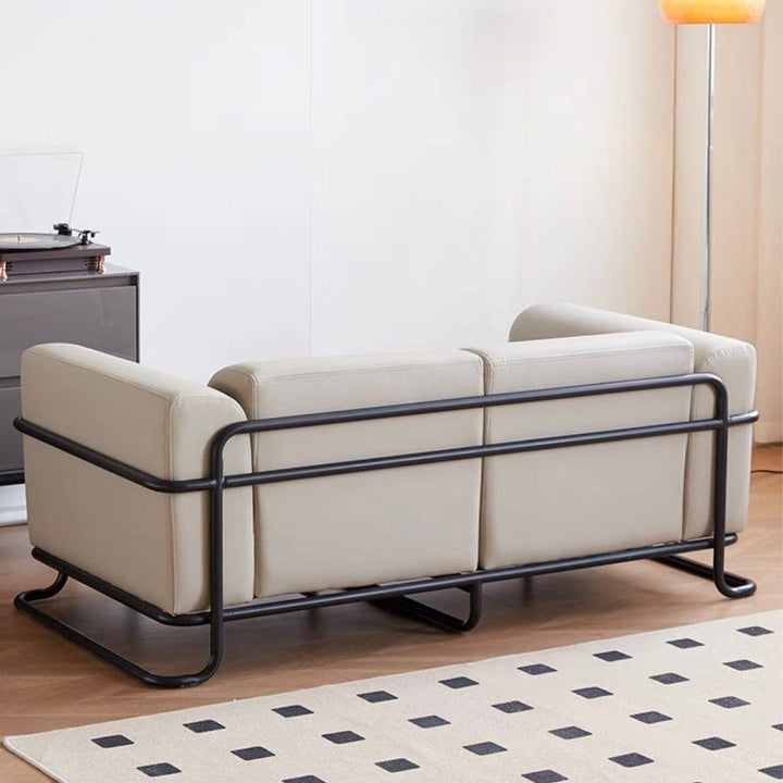 LENOVIA Modern Leather Sofa