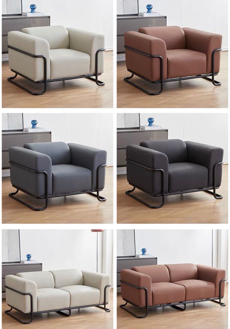 LENOVIA Modern Leather Sofa