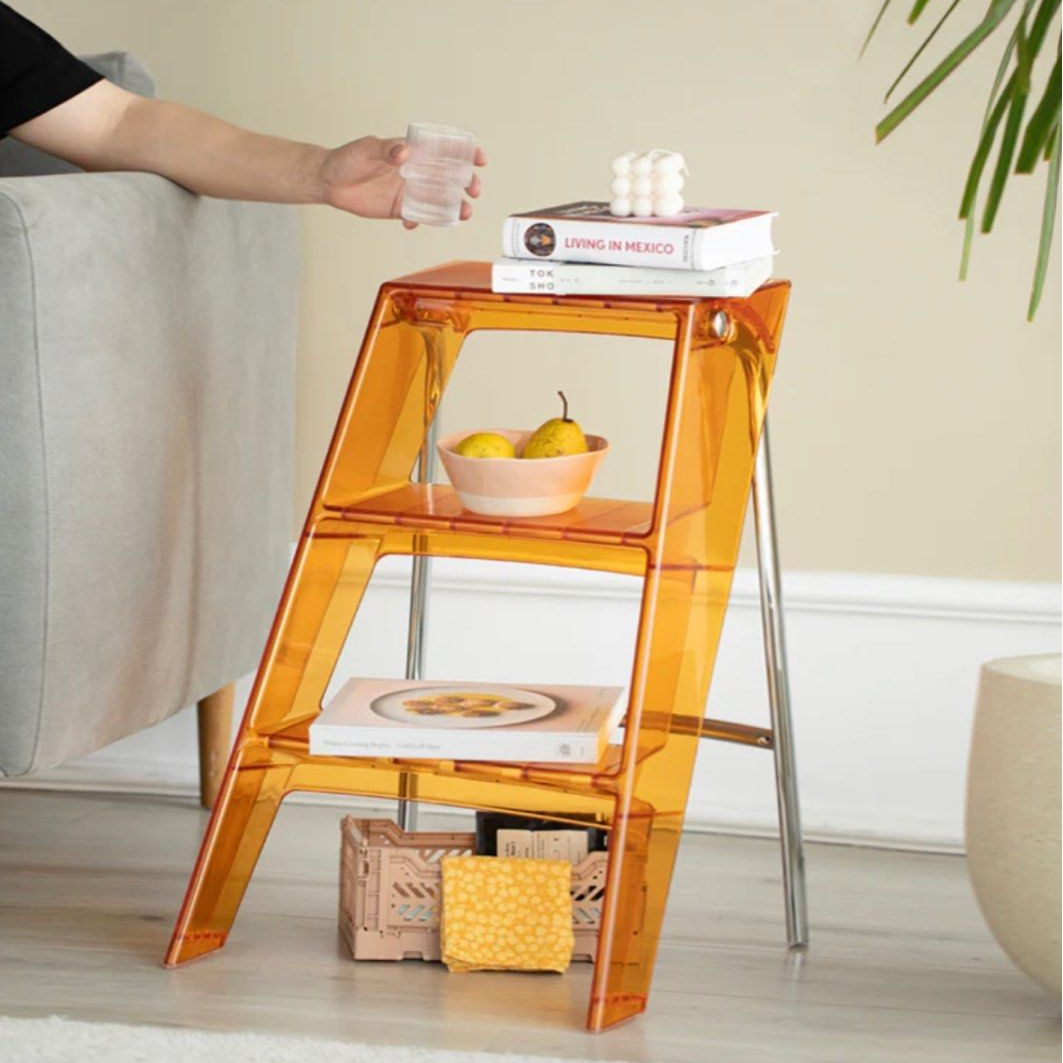VASILEV Acrylic Ladder Side Table