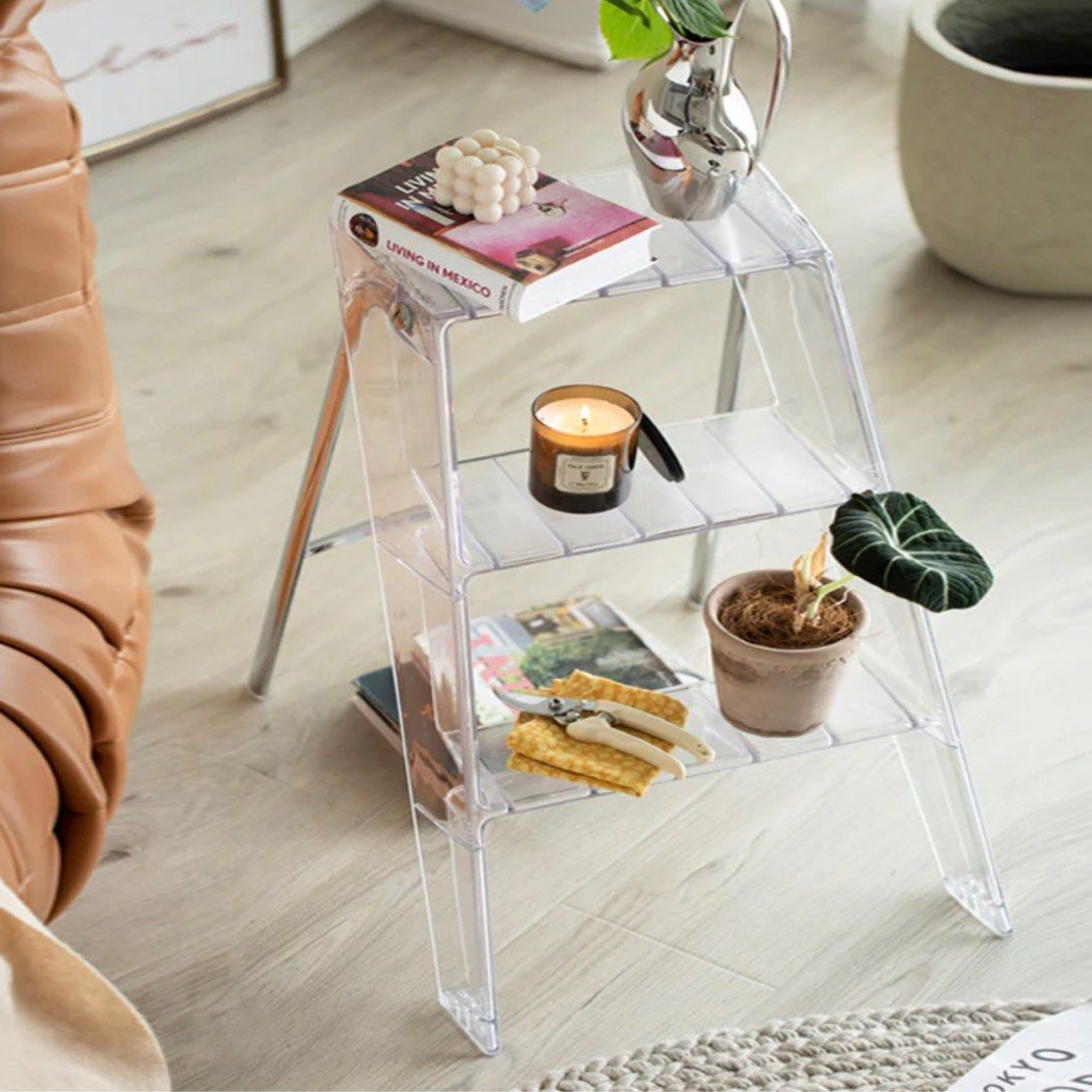VASILEV Acrylic Ladder Side Table
