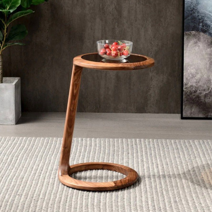 BARNES Solid Wood Side Table