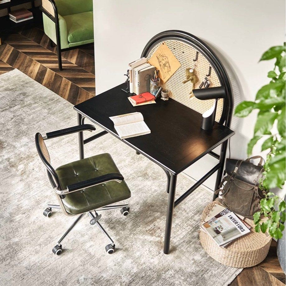 WALTON Japandi Rattan Study Desk