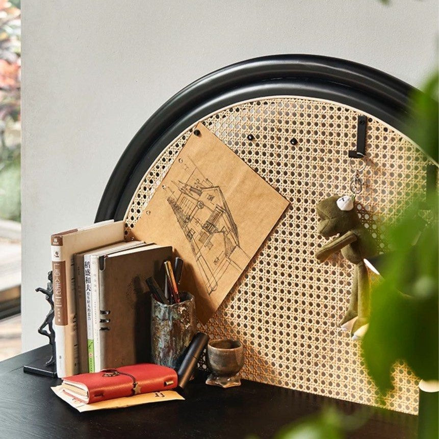 WALTON Japandi Rattan Study Desk