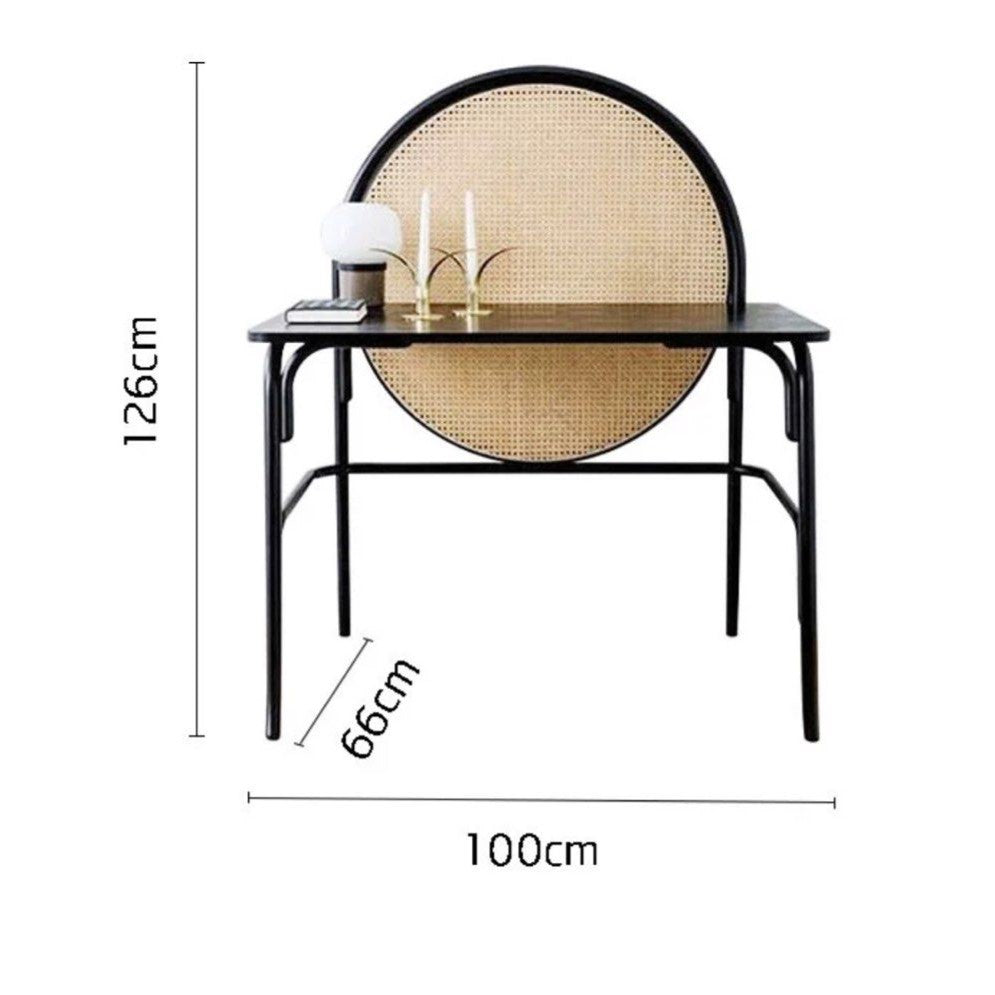 WALTON Japandi Rattan Study Desk