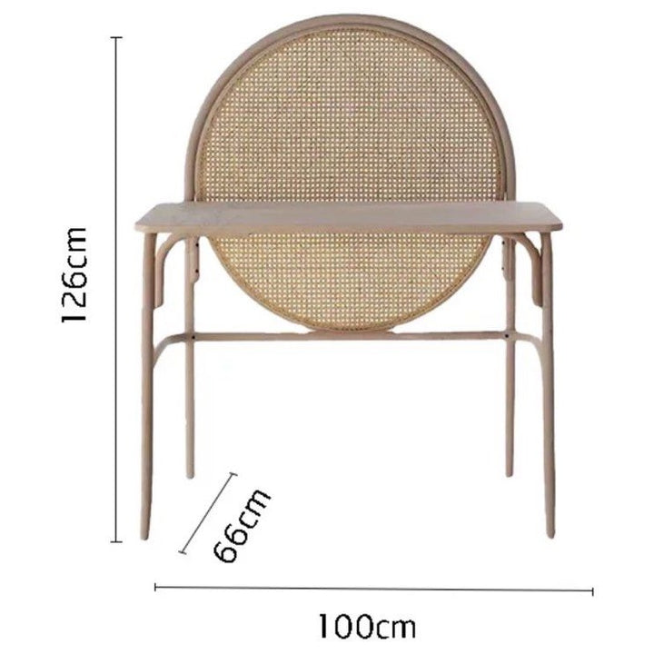 WALTON Japandi Rattan Study Desk