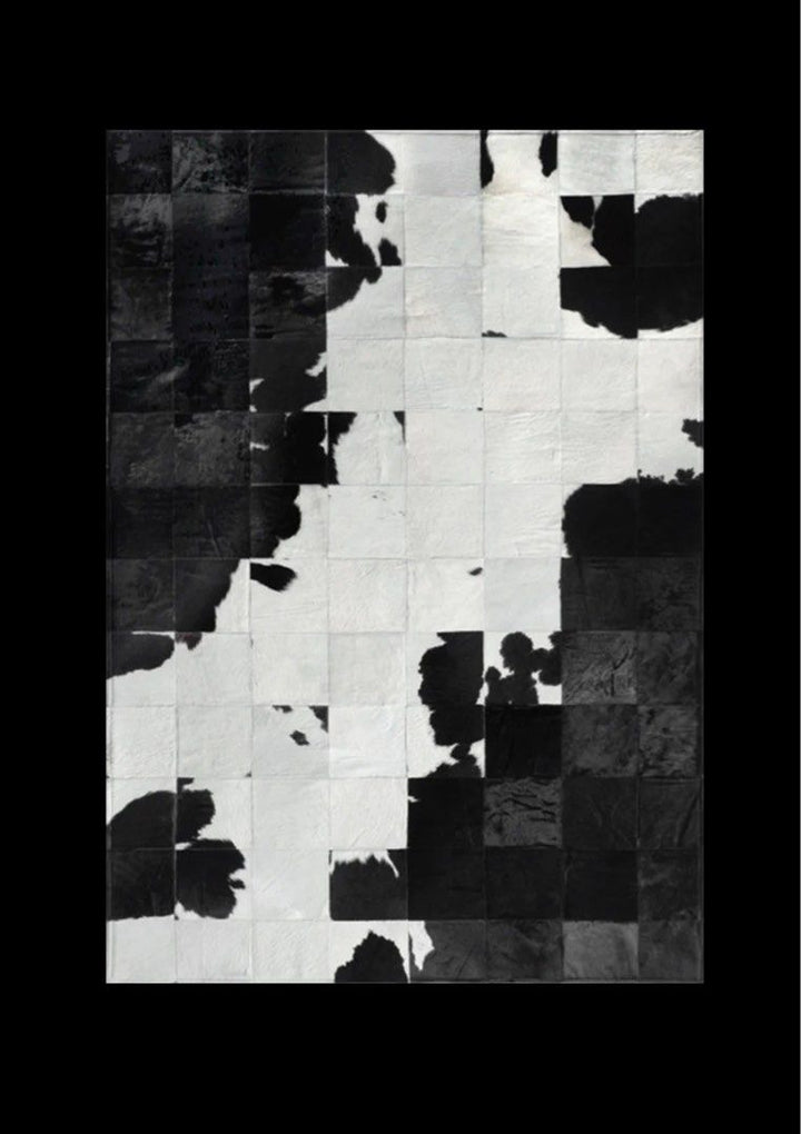 HEMNES Modern Cowhide Leather Rug