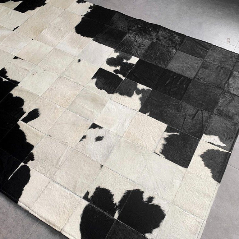 HEMNES Modern Cowhide Leather Rug