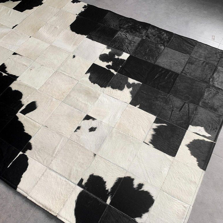 HEMNES Modern Cowhide Leather Rug