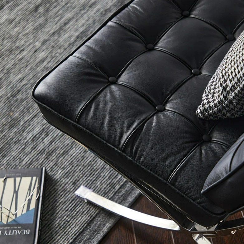 MAGNUS leather Armless Settee