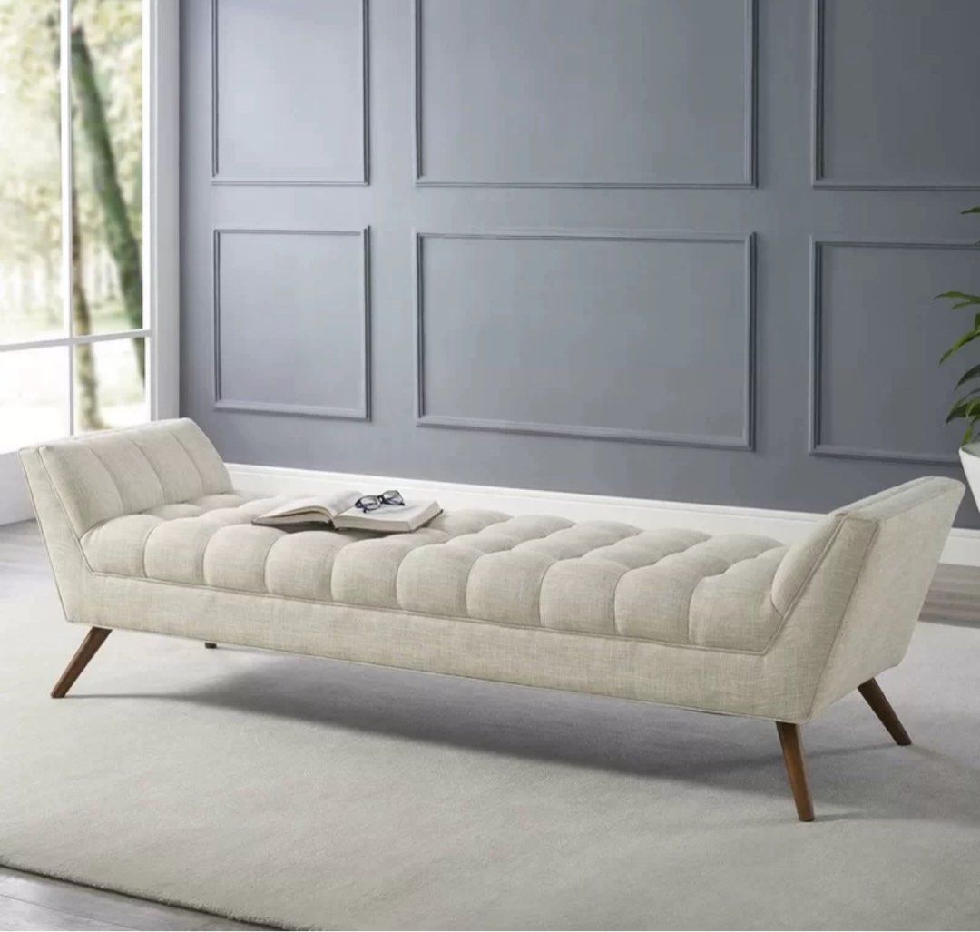 RENAUD Victorian Fabric Bench