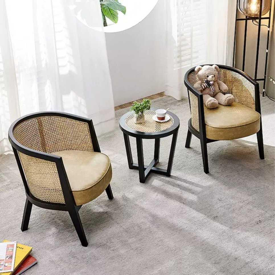 GALLIO Rustic Rattan Dining Chair