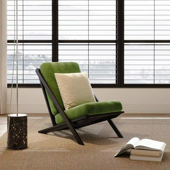 JESSE Scandinavian Velvet Lounge Chair