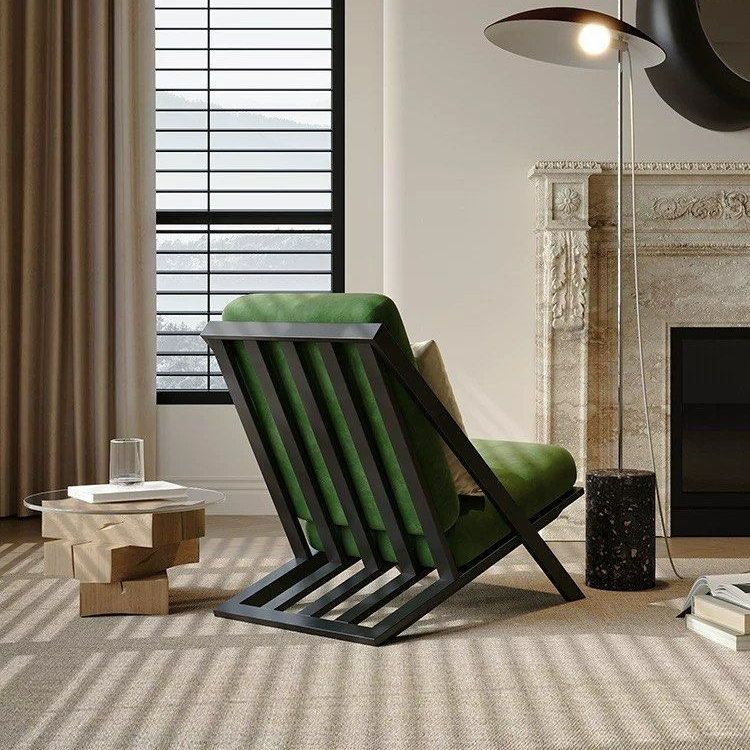 JESSE Scandinavian Velvet Lounge Chair