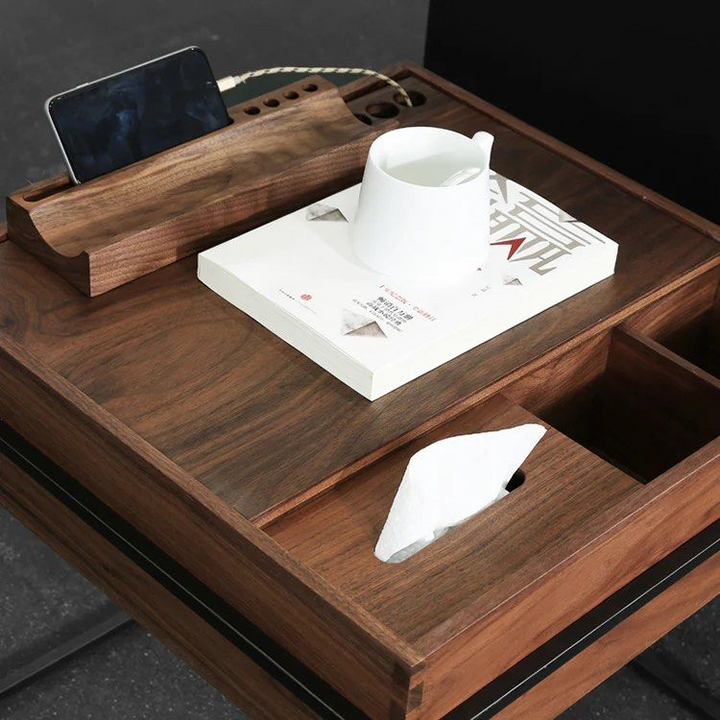 KUBIK Solid Wood End Table