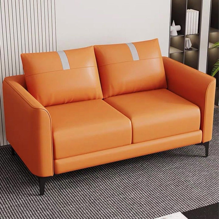 HALSOR Modern Scratch-Proof Leather Sofa