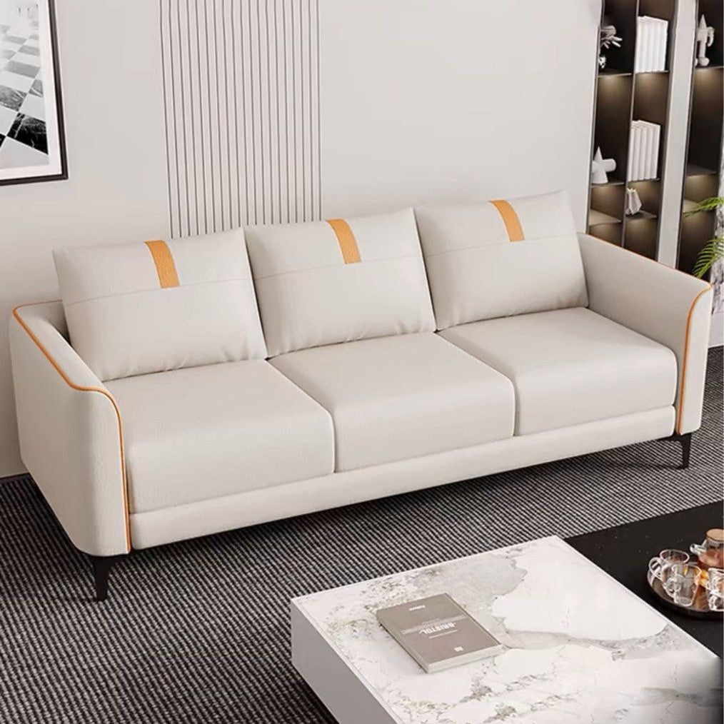 HALSOR Modern Scratch-Proof Leather Sofa