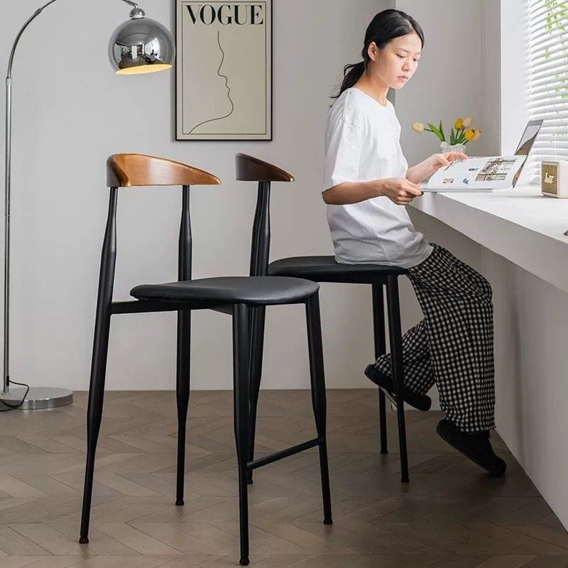 KAYEN Modern Leather Bar Stool
