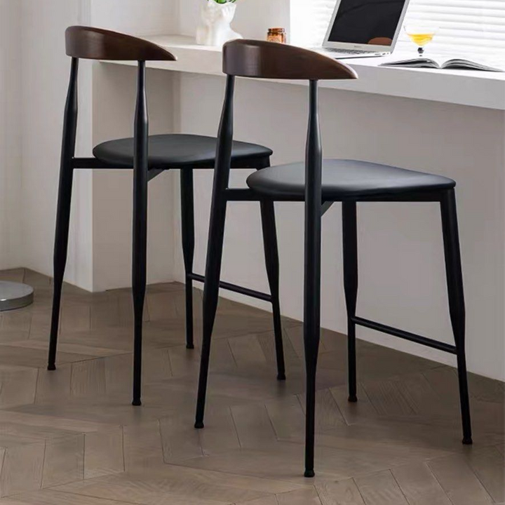 KAYEN Modern Leather Bar Stool