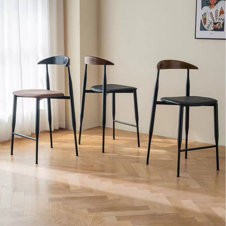 KAYEN Modern Leather Bar Stool