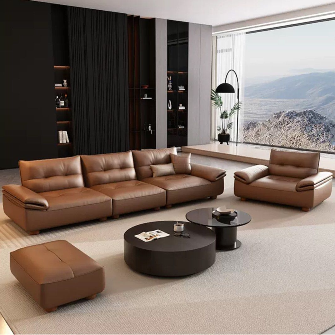 VALIERRO Modern Leather Sofa