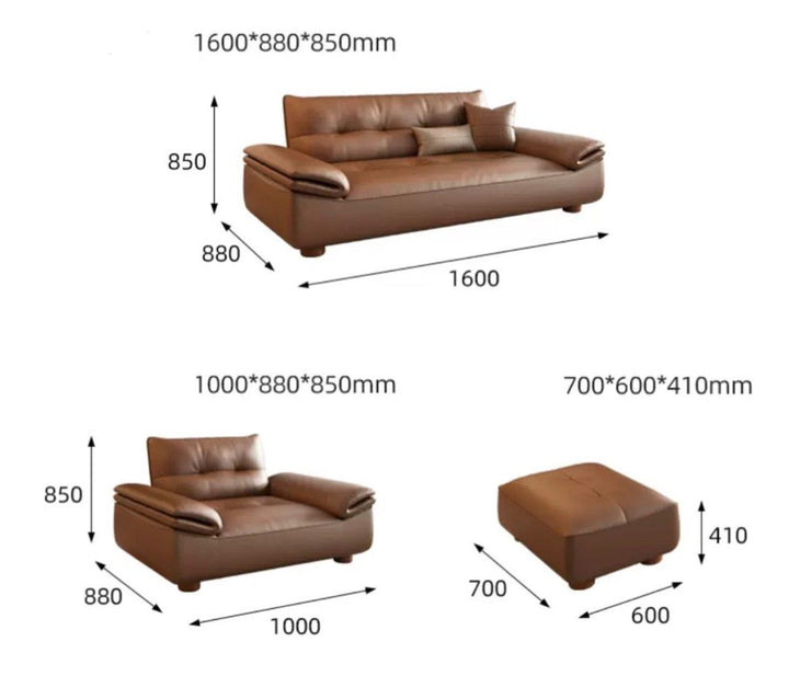 VALIERRO Modern Leather Sofa