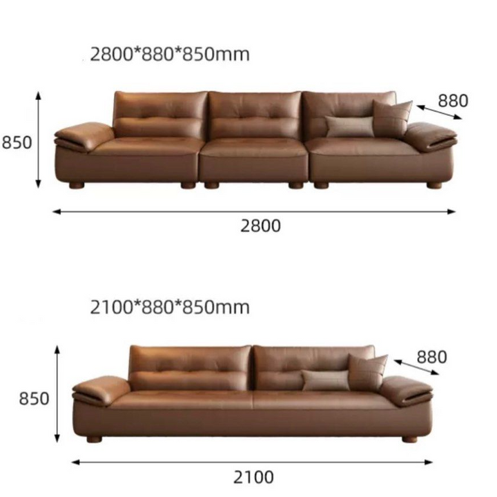 VALIERRO Modern Leather Sofa
