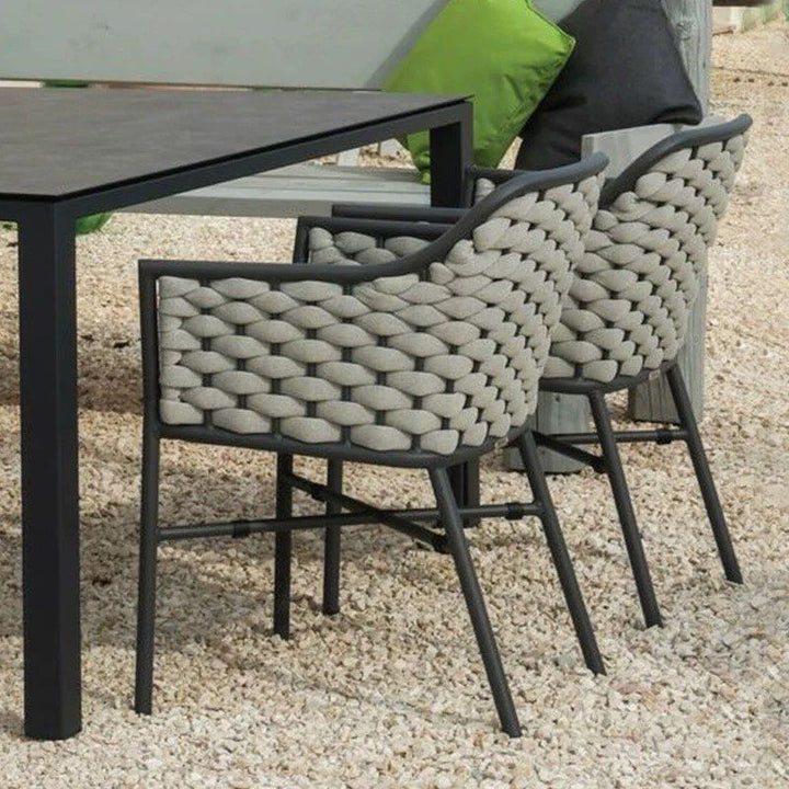 TAGORE Modern Rattan Outdoor Dining Chair
