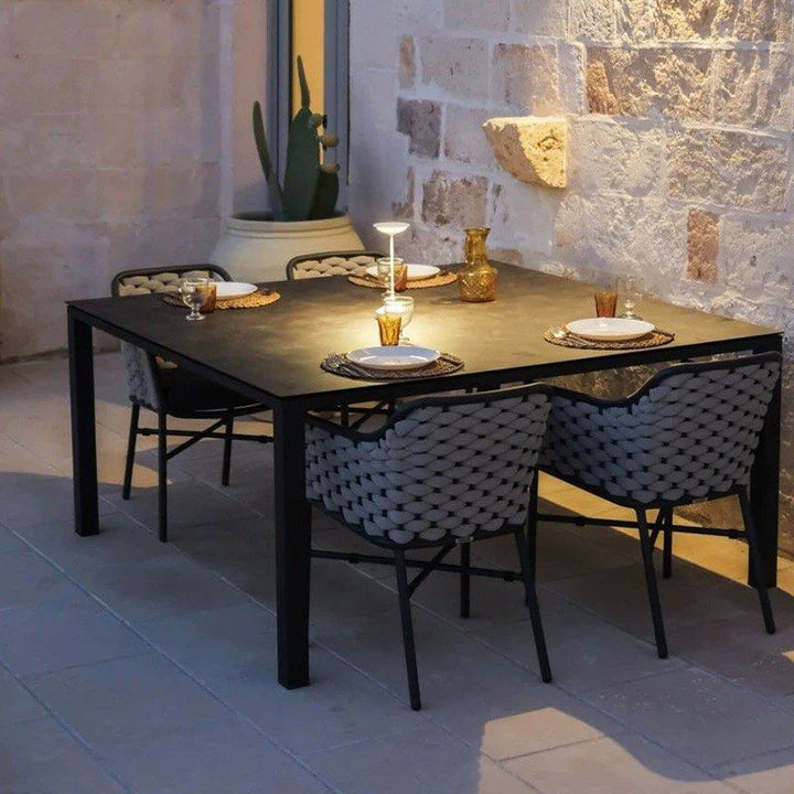 TAGORE Modern Rattan Outdoor Dining Chair