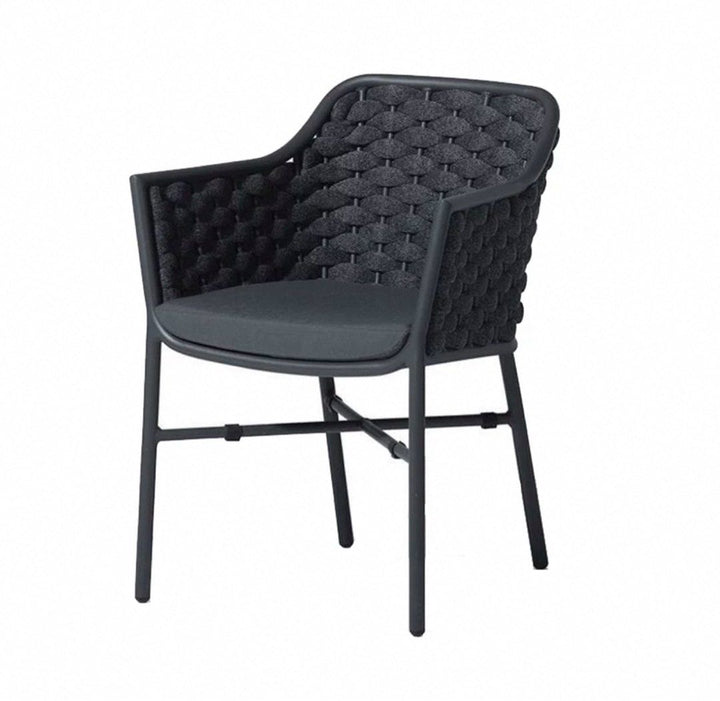 TAGORE Modern Rattan Outdoor Dining Chair