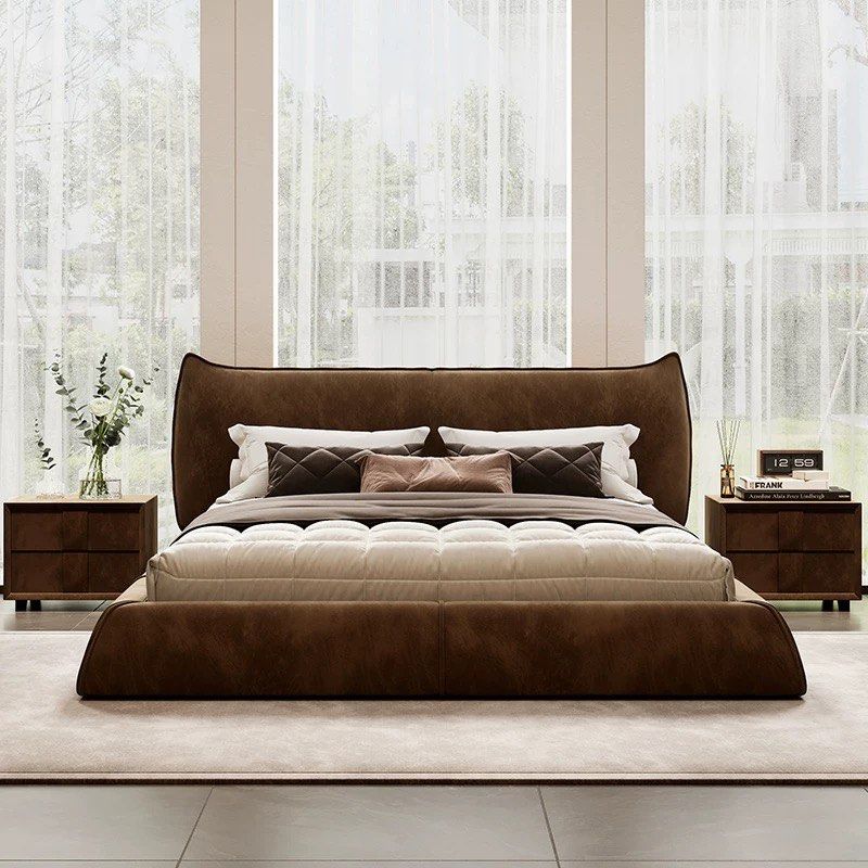 TANERY Modern Scratch Proof Fabric Storage Bedframe