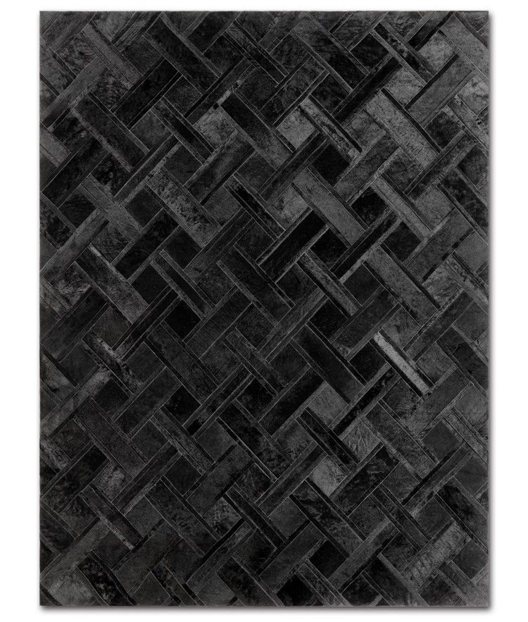 GALLY Modern Cowhide Leather Rug