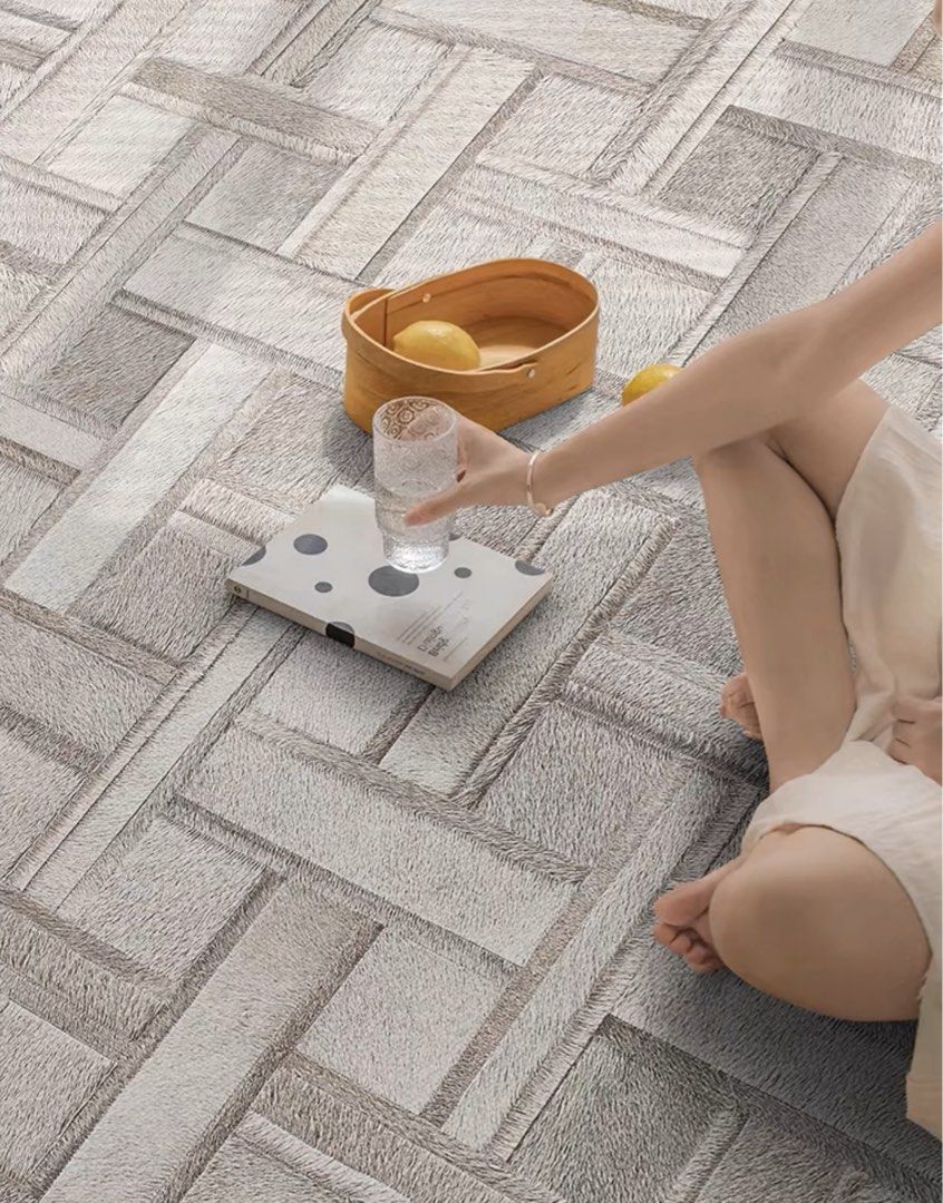 GALLY Modern Cowhide Leather Rug