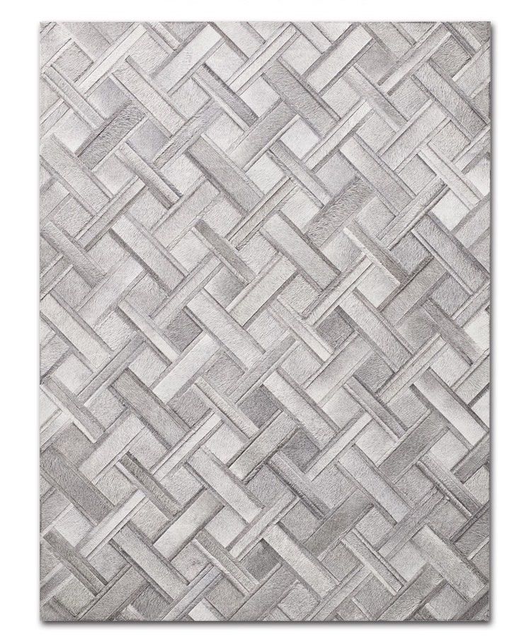 GALLY Modern Cowhide Leather Rug
